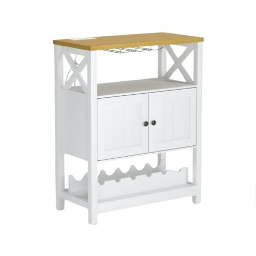 Mueble Bar de Café con Tomas de Corriente y Puertos USB
